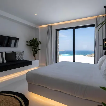 别墅 Extraordinary Mykonos Shifu 6 Bedrooms Unique Aegean Sea View 阿诺梅拉