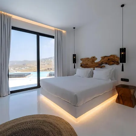 Extraordinary Mykonos Shifu 6 Bedrooms Unique Aegean Sea View 빌라