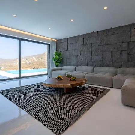 빌라 Extraordinary Mykonos Shifu 6 Bedrooms Unique Aegean Sea View 아노 메라